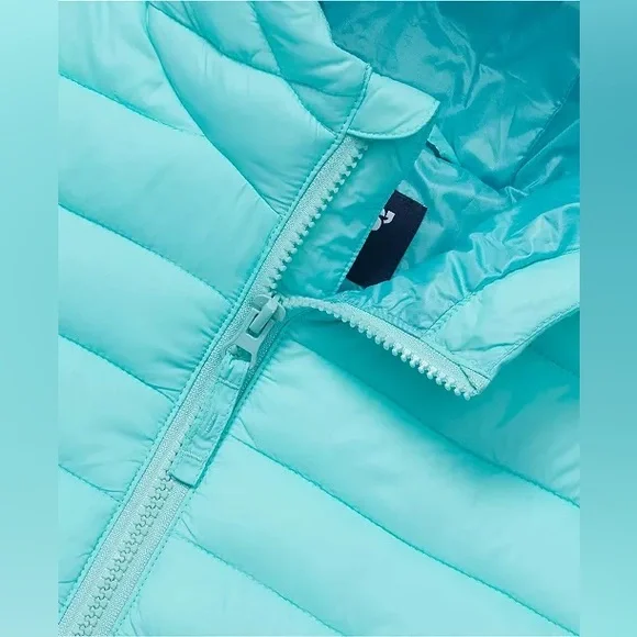 Lands’ End Girls FeatherFree Insulated Hooded Packable Jacket Size S/6-7 - Picture 3 of 3